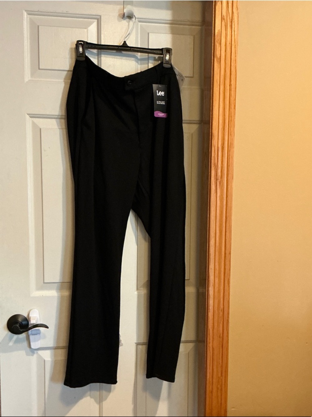 Lee Black Straight-Leg Pants with Ultra Soft Waistband 18M